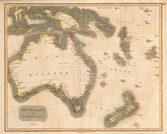 1814 New Holland and Asiatic Isles