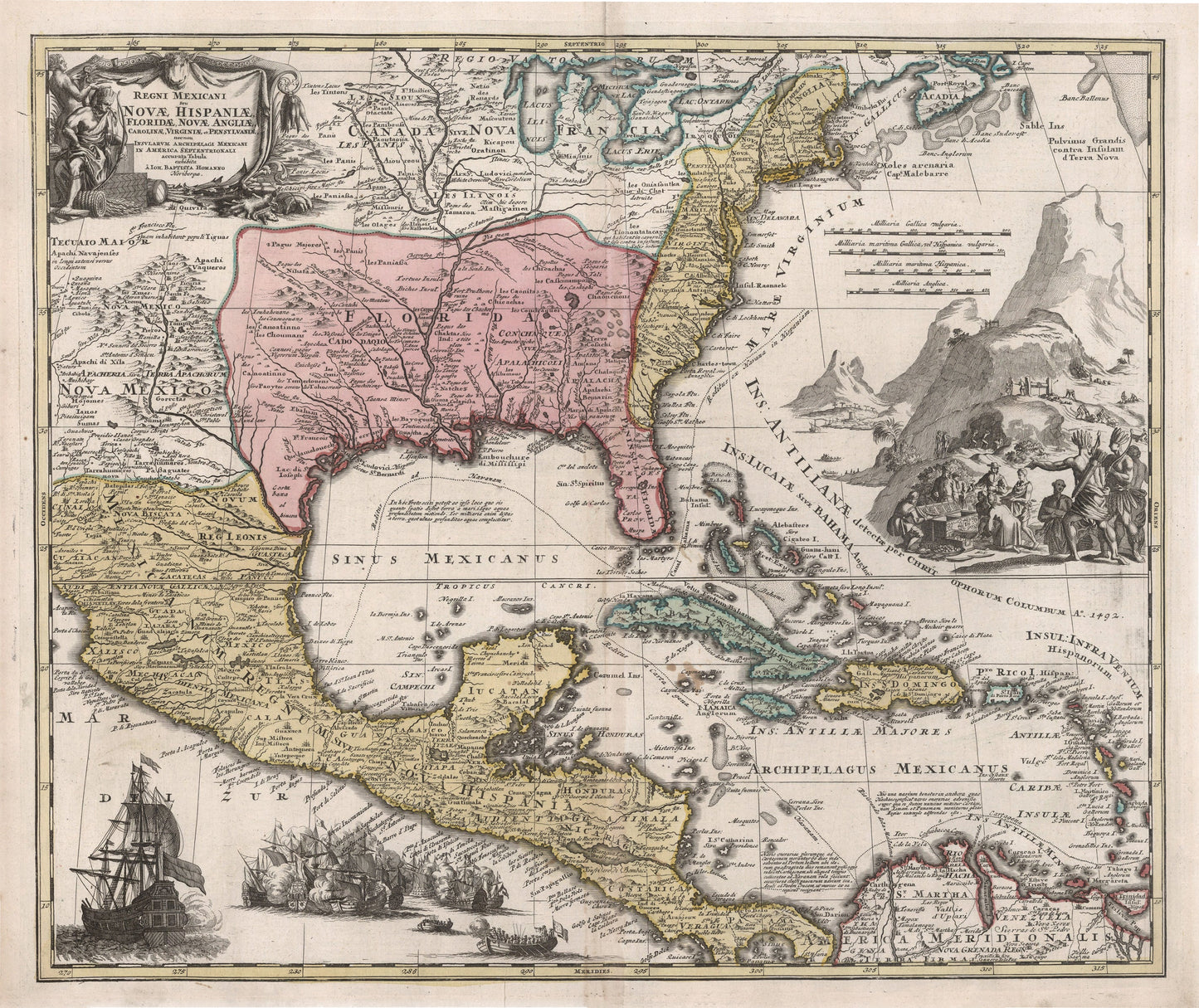 1725 Regni Mexicani Seu Nova Hispanae