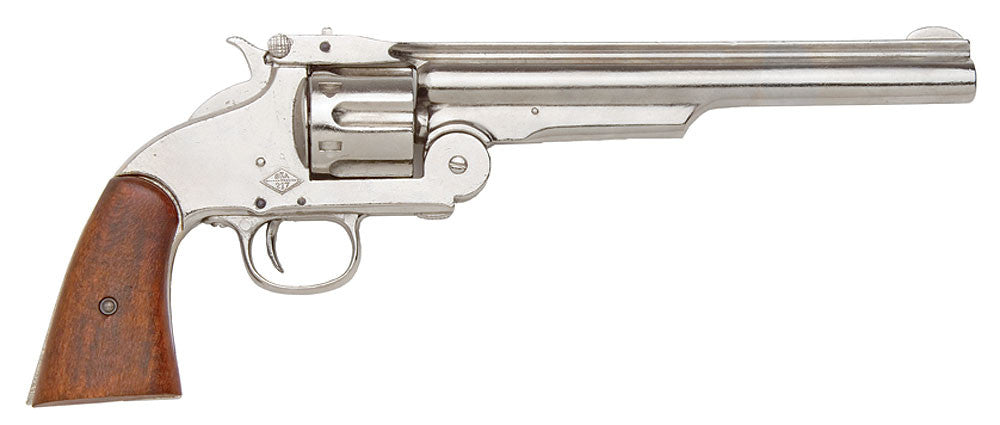 1869 Old West Schofield Western Nickel Finish Non-Firing Replica Pistol