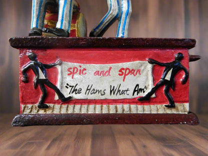 Black Americana Cast Iron Bank Spic & Span