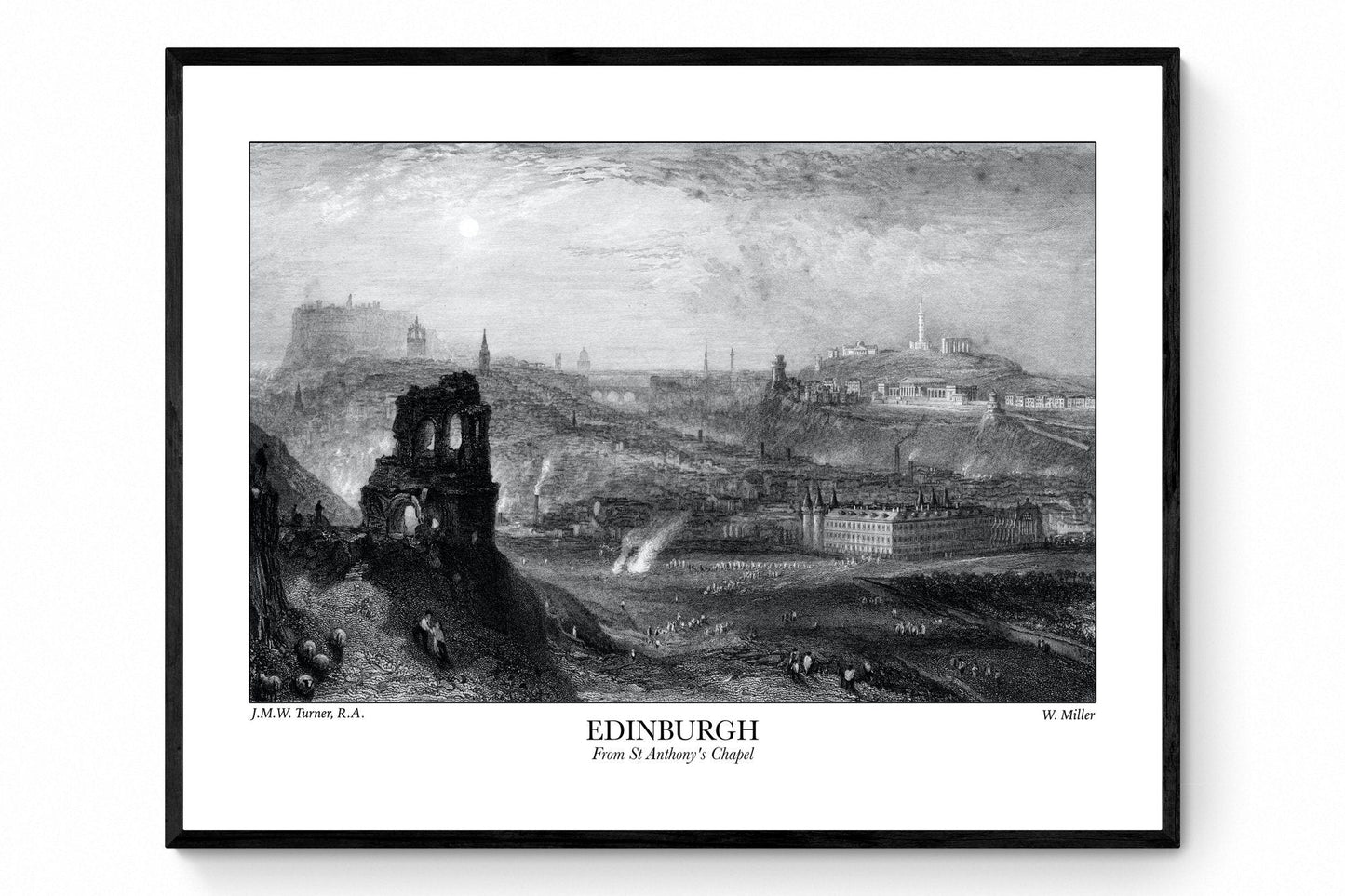 Edinburgh from St Anthony's Chapel by JMW Turner