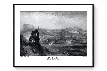 Edinburgh from St Anthony's Chapel by JMW Turner