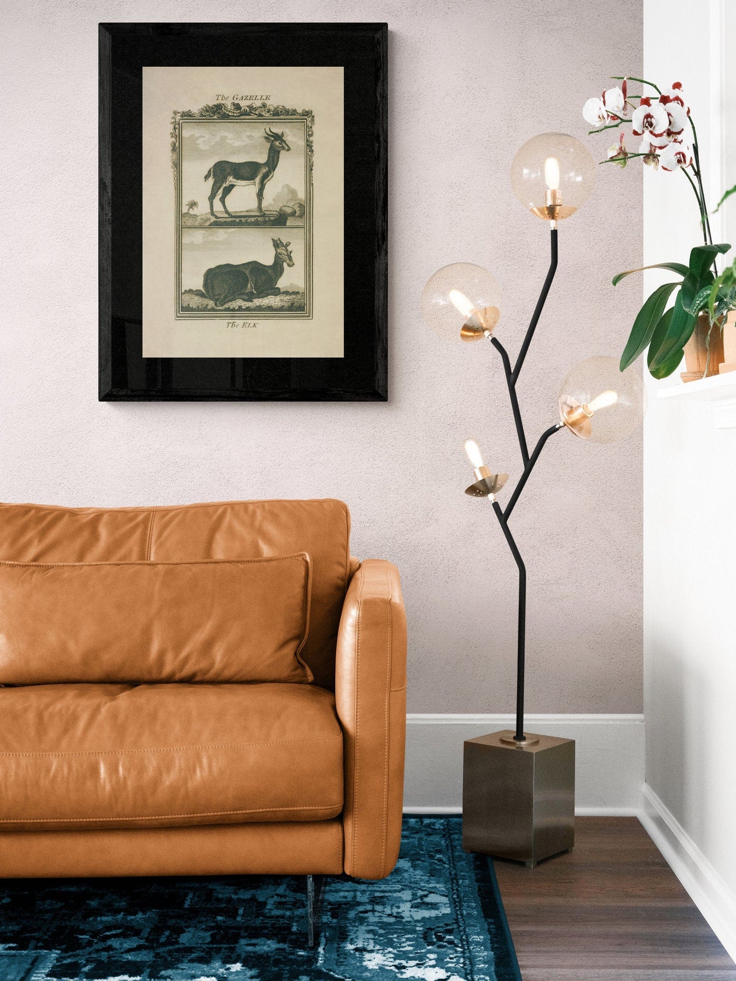 Gazelle and Elk Print