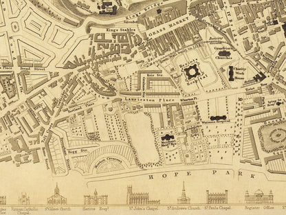 Edinburgh City Plan dated 1834