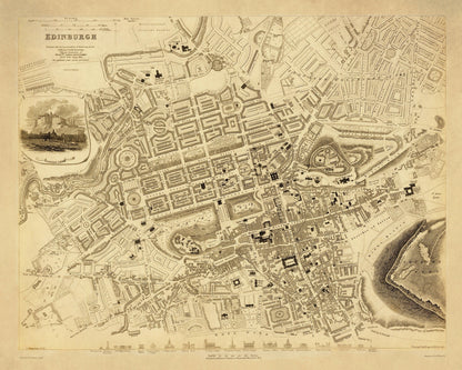 Edinburgh City Plan dated 1834