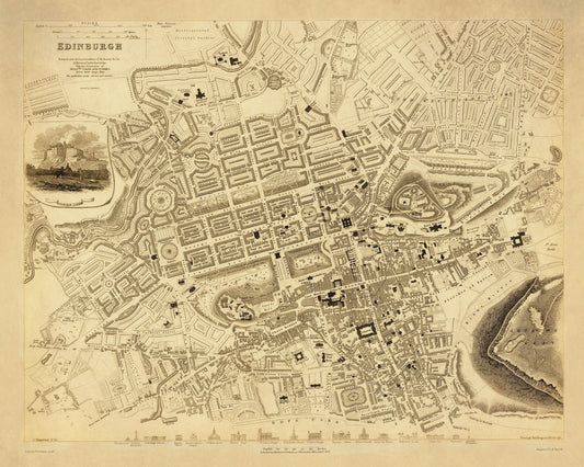 Edinburgh City Plan dated 1834