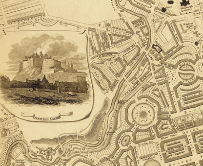 Edinburgh City Plan dated 1834