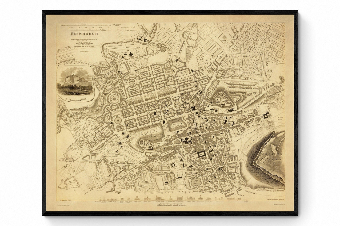 Edinburgh City Plan dated 1834