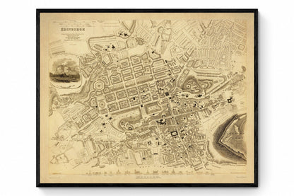 Edinburgh City Plan dated 1834