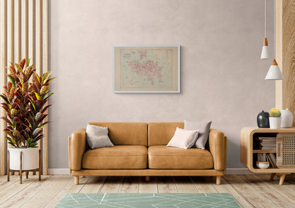 Map of Hong Kong with British Kowloon dated 1888