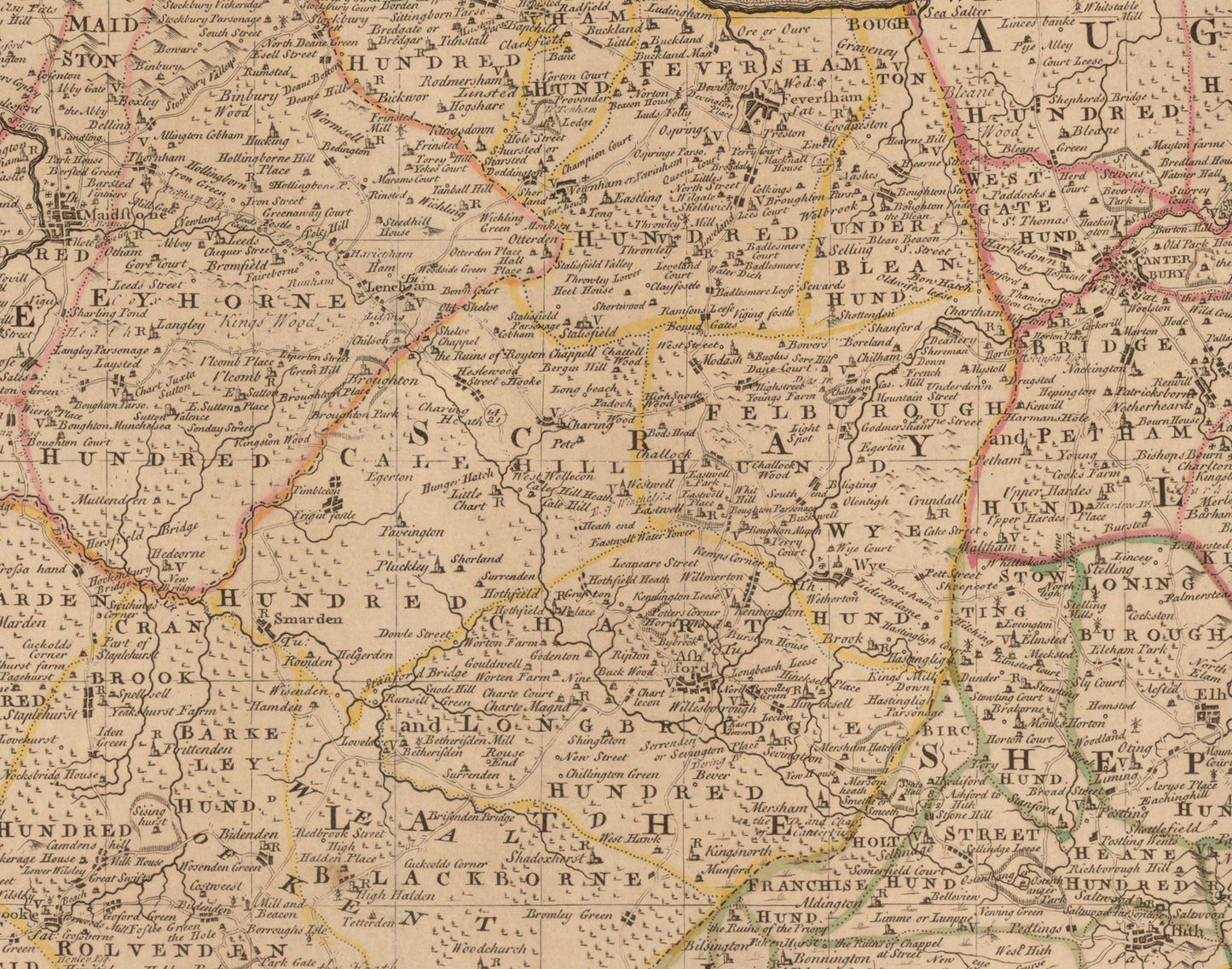 Kent Map dated 1740