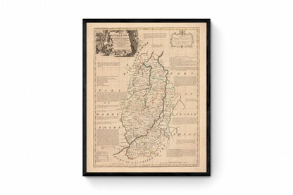Nottinghamshire Map dated 1755