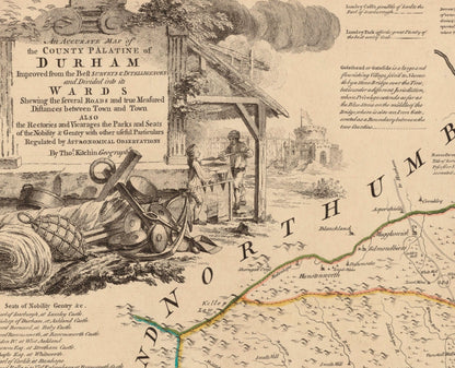 Durham Map dated 1775