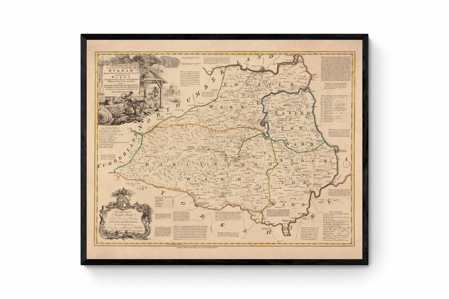 Durham Map dated 1775