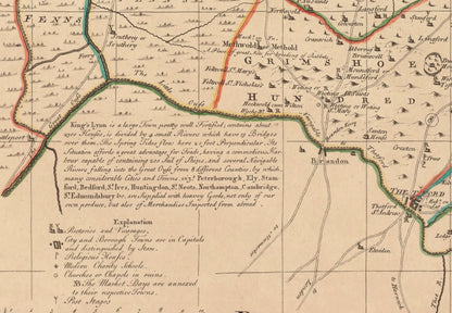 Norfolk Map dated 1749