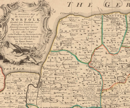 Norfolk Map dated 1749